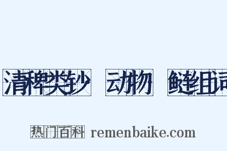 清稗类钞·动物·鲢组词是什么意思的图片